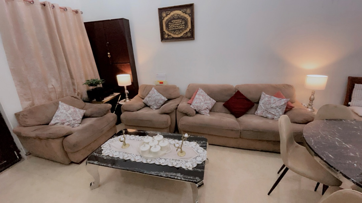 Sofa set for sale: 3-seater sofa + 2 chairs (no table included). - Image 1