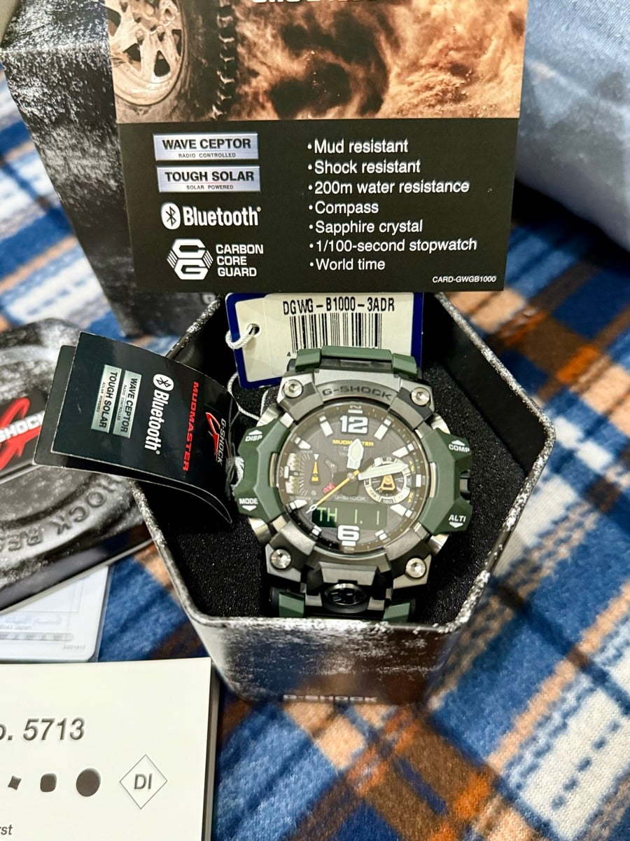 MUDMASTER G-Shock GWG-B1000-3A - NOT USED - Image 3