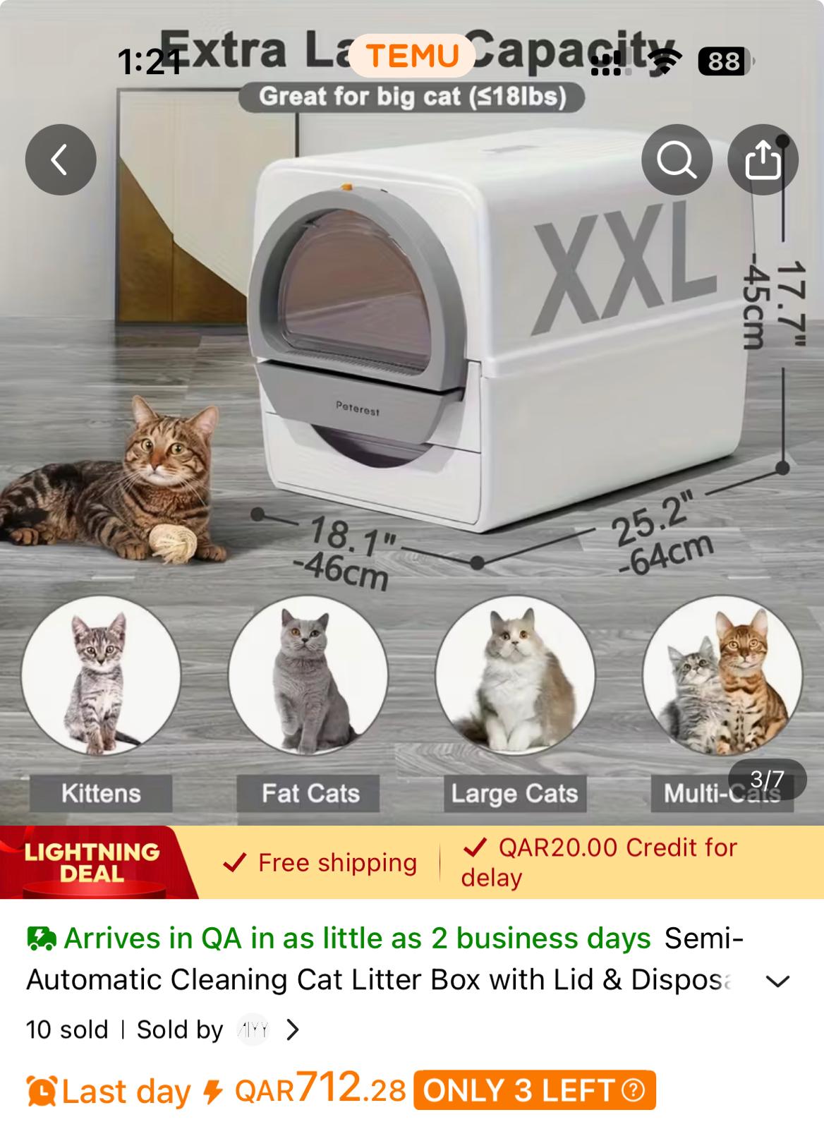 Semi-Automatic Self-Cleaning Cat Litter Box (XXL) - Image 4
