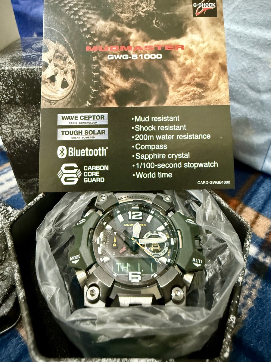 MUDMASTER G-Shock GWG-B1000-3A - NOT USED - Image 6