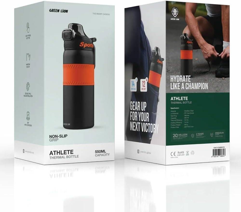 Green Lion Athlete Thermal Bottle - Image 3