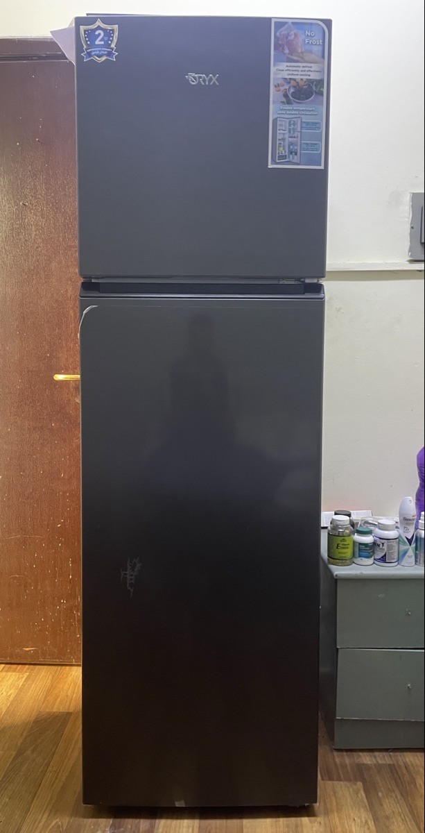 Oryx Double Door Refrigerator, 350L, Silver, OXRTM-350VR-ECL - Image 1
