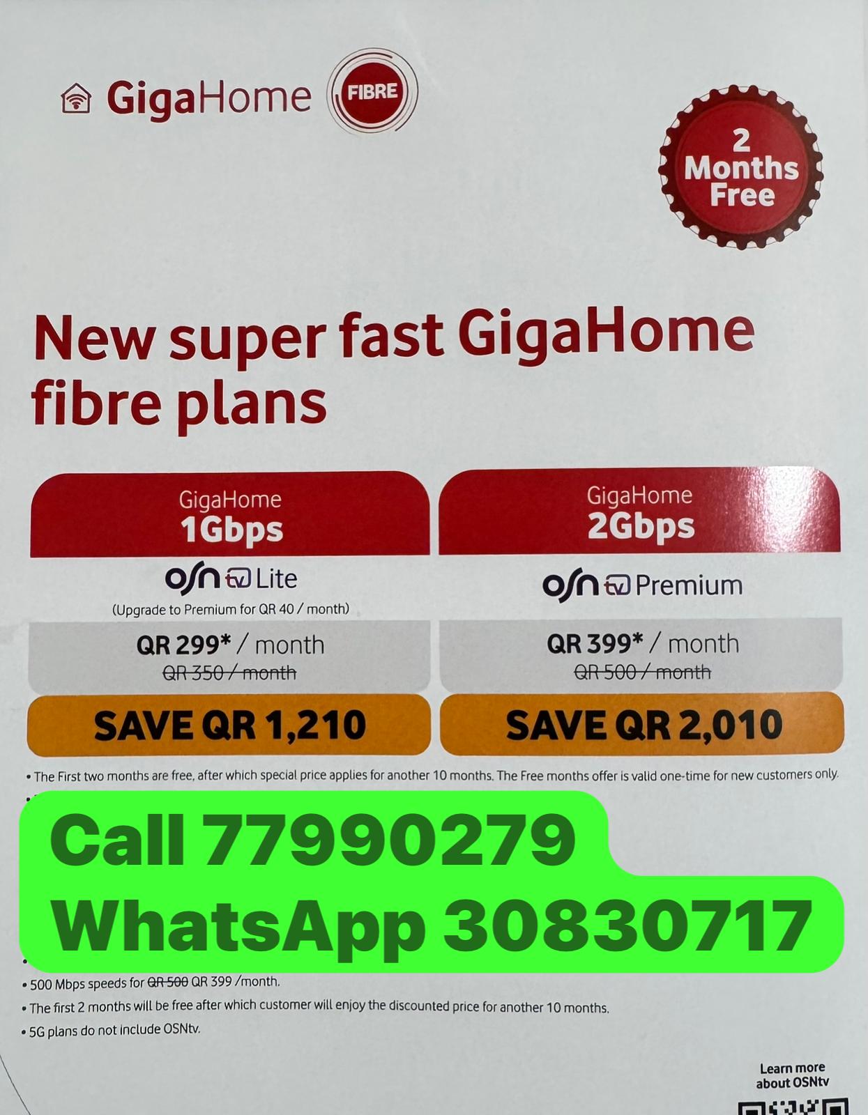 Vodafone Gigahome Superfast Wi-Fi! Upto 1 Gbps speed, 1st 2 months free - Image 1