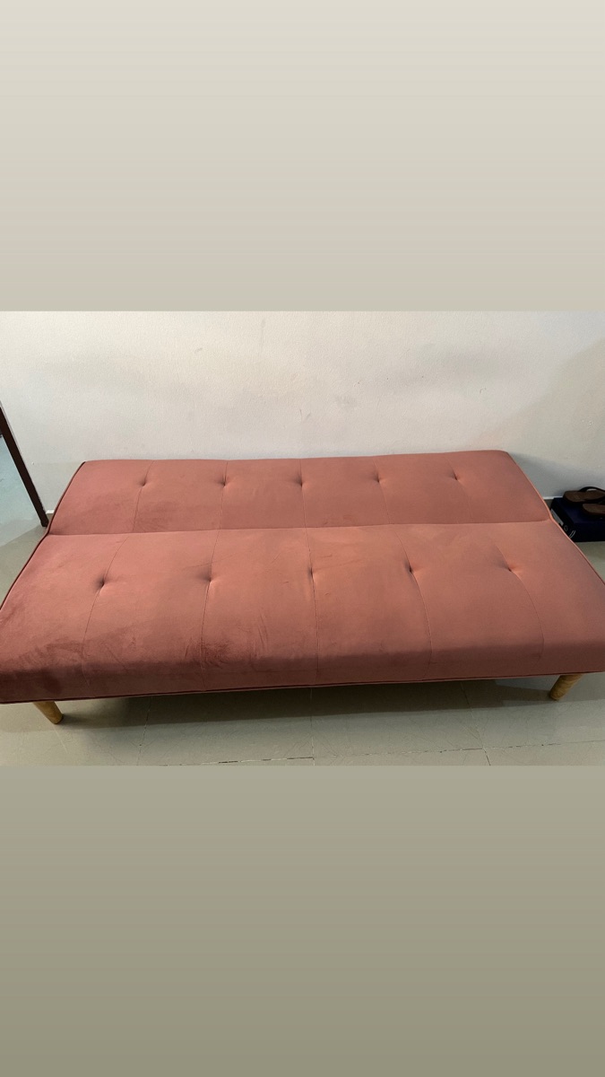 Sofa cum bed, Storage cabins 2 pcs, dining table 4 seater - Image 2