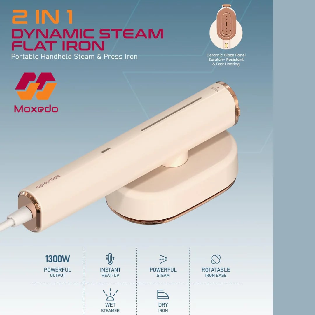 Moxedo 2-in-1 Dynamic Steam Flat Iron - Image 1