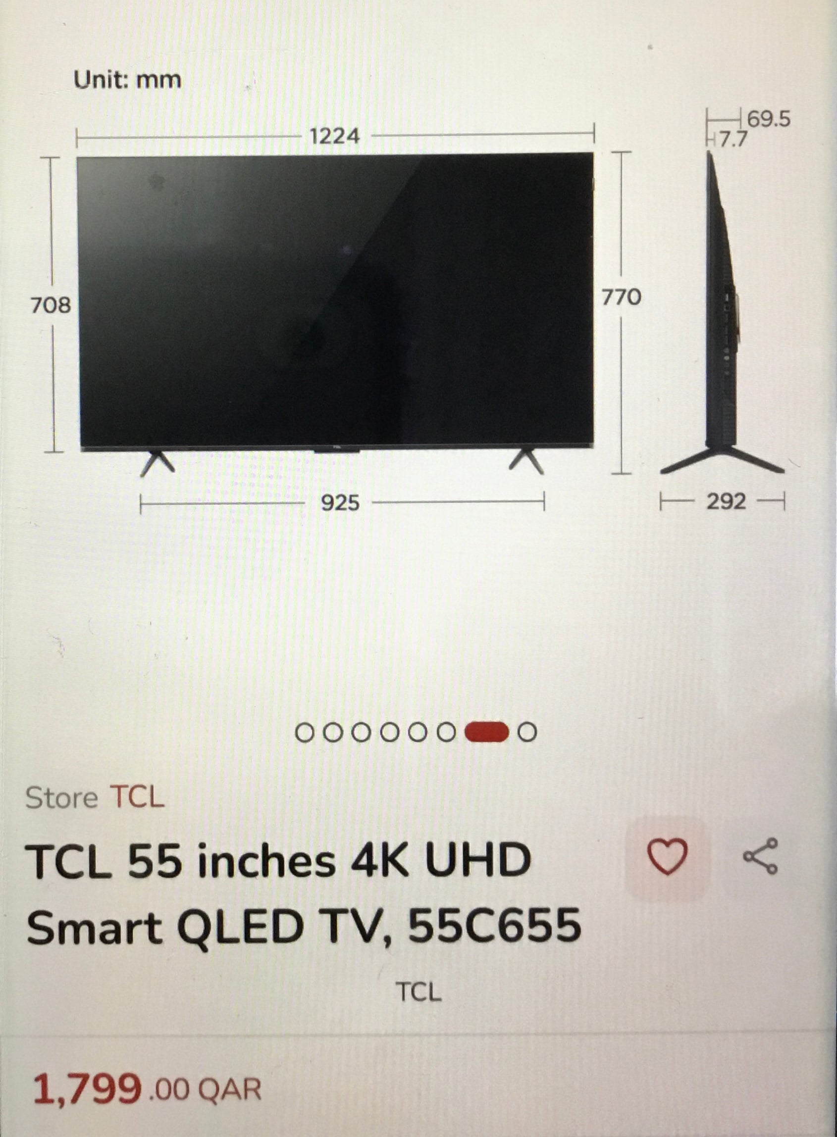 TCL 55 inches 4K UHD Smart QLED TV - Image 3