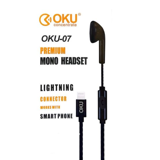 OKU - Premium Mono Headset Lighning Connector (OKU-07) - Image 1
