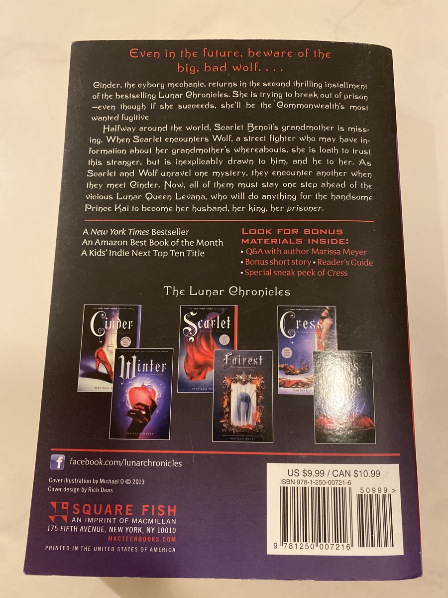 Scarlet, The Lunar Chronicles by Marissa Meyer - Image 2