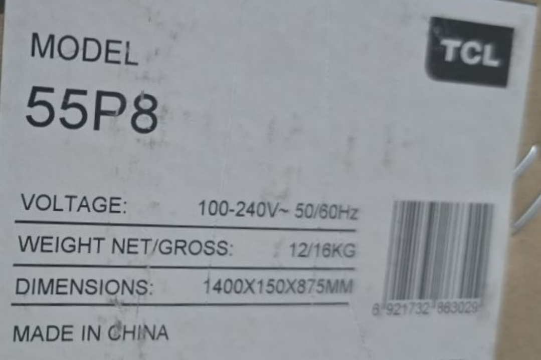 TCL 55inch TV with Display issue - Image 1