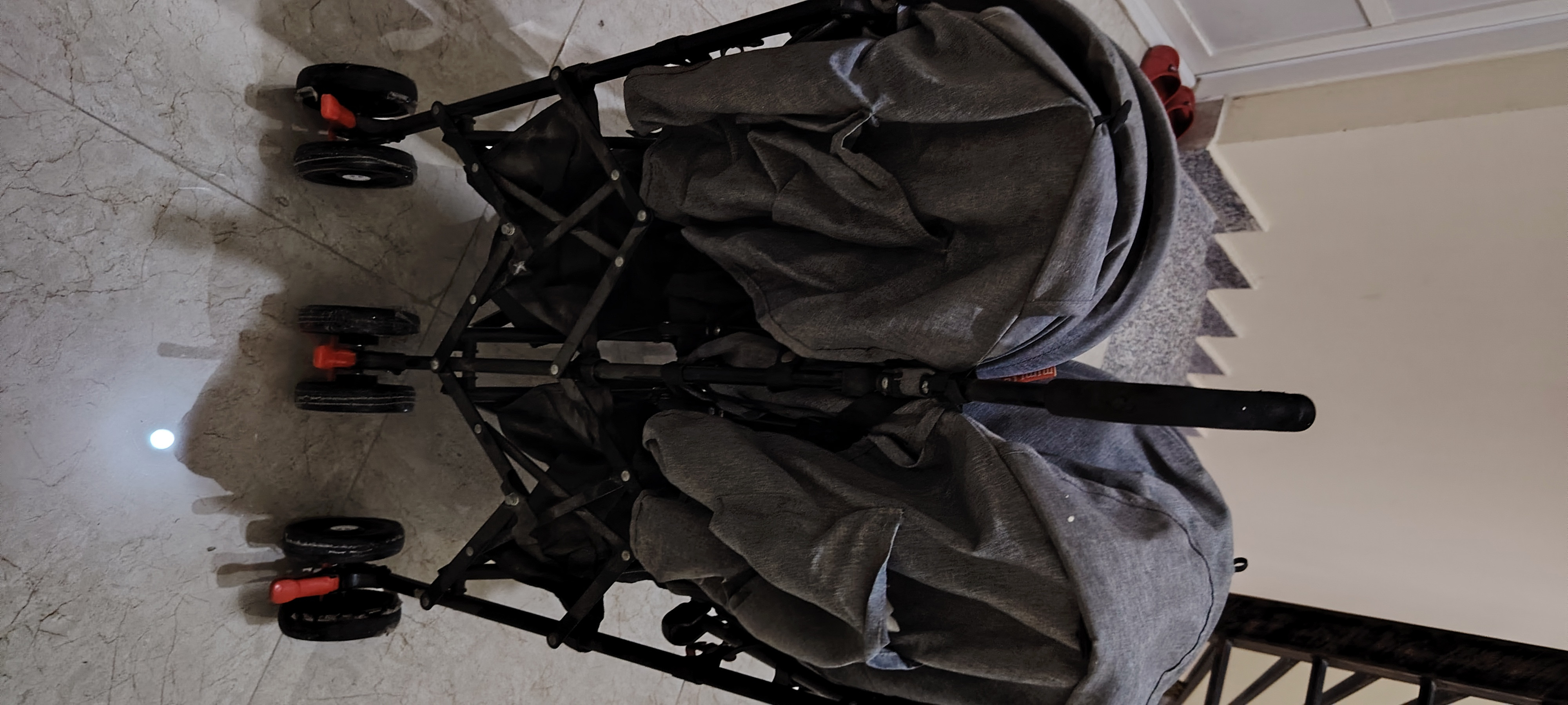 Sofa Cum bed +twin stroller  - Image 5