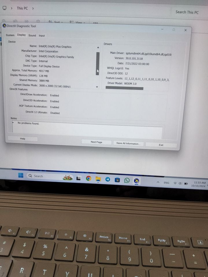 Surface book 3 i5 10th 8Gb ram 2 VGA Cards detachable touch 13.5 - Image 3