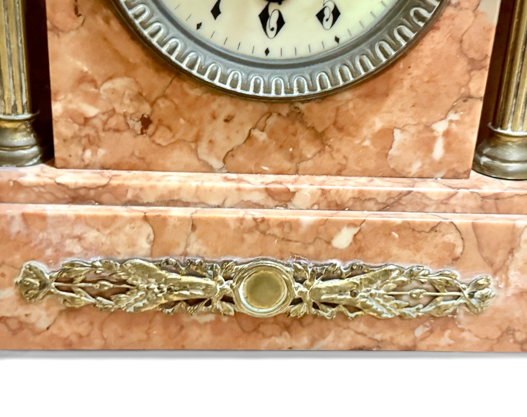 antique marble clock - Image 7