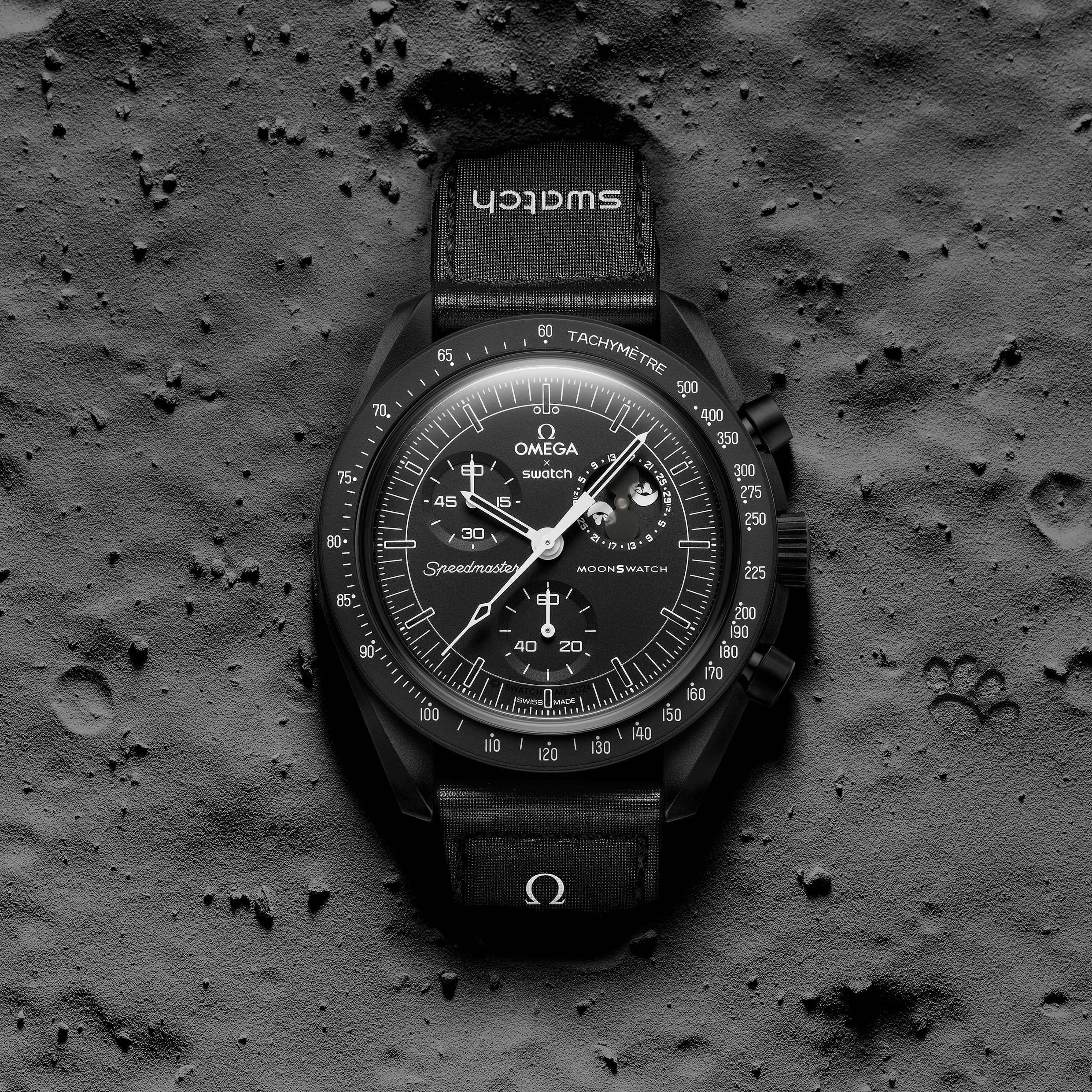 Brand New Unused Omega Moonswatch Snoopy Black Color - Image 1