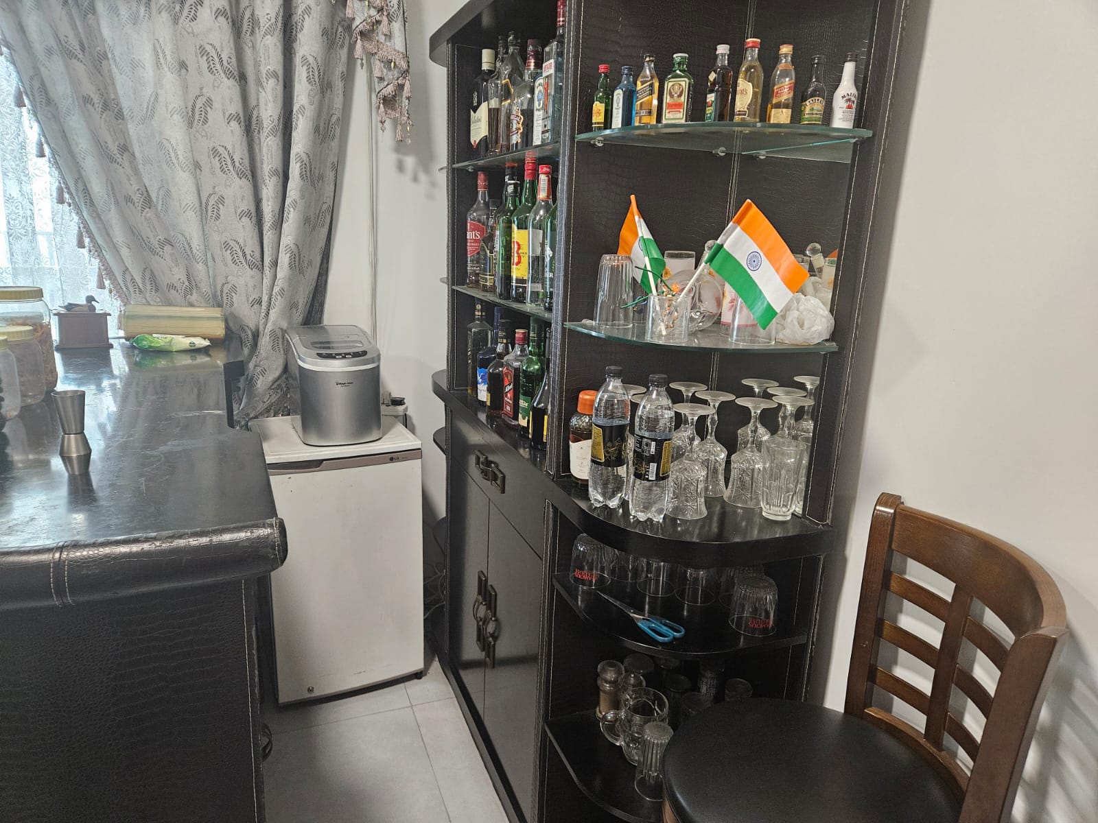 BAR Rack, BAR stand, three bar chair and 1 bar stand chair (Only the furniture) - Image 1