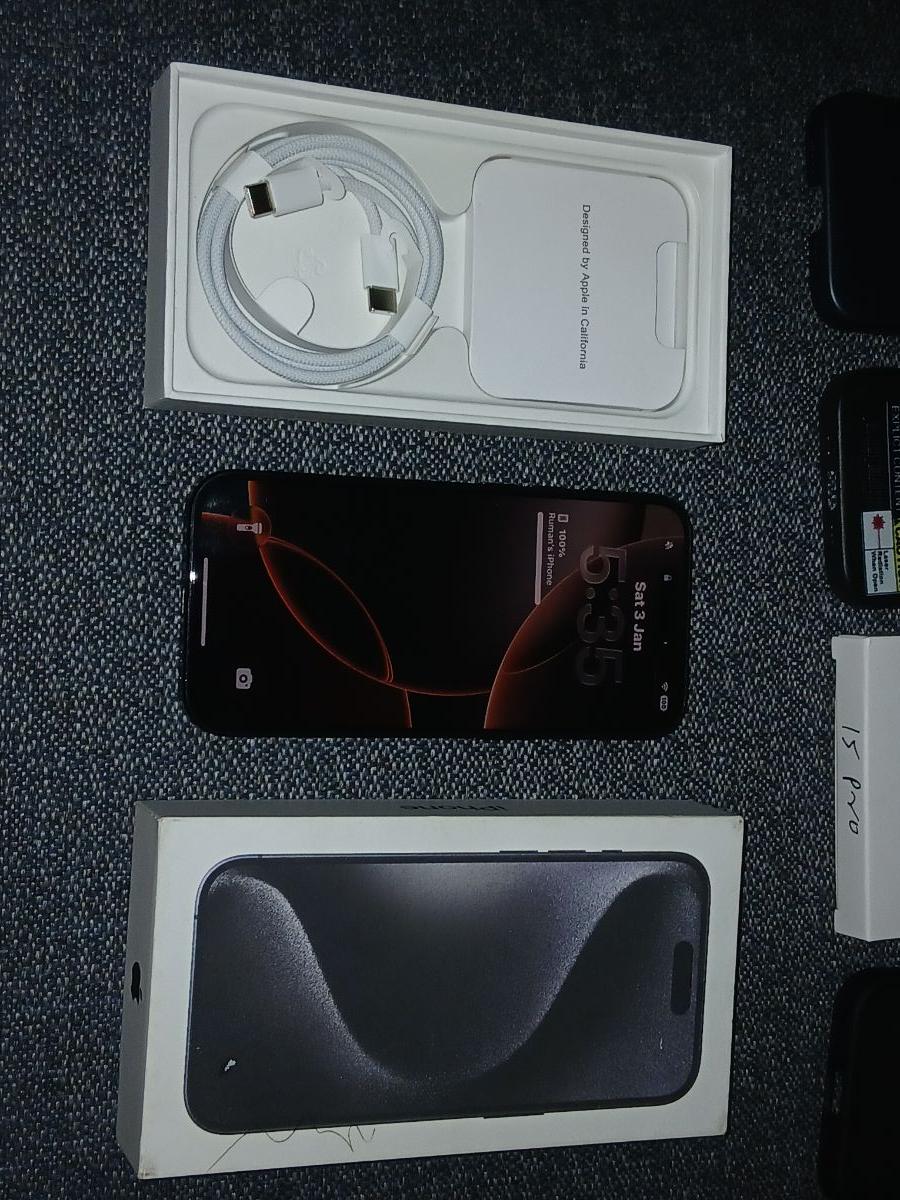 Iphone 15 pro 128/gb blue titanium - Image 15
