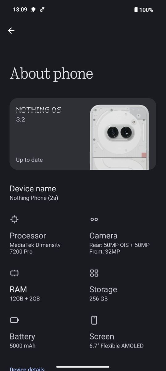 Nothing 2a Phone 12/256 10/10 Condition - Image 1