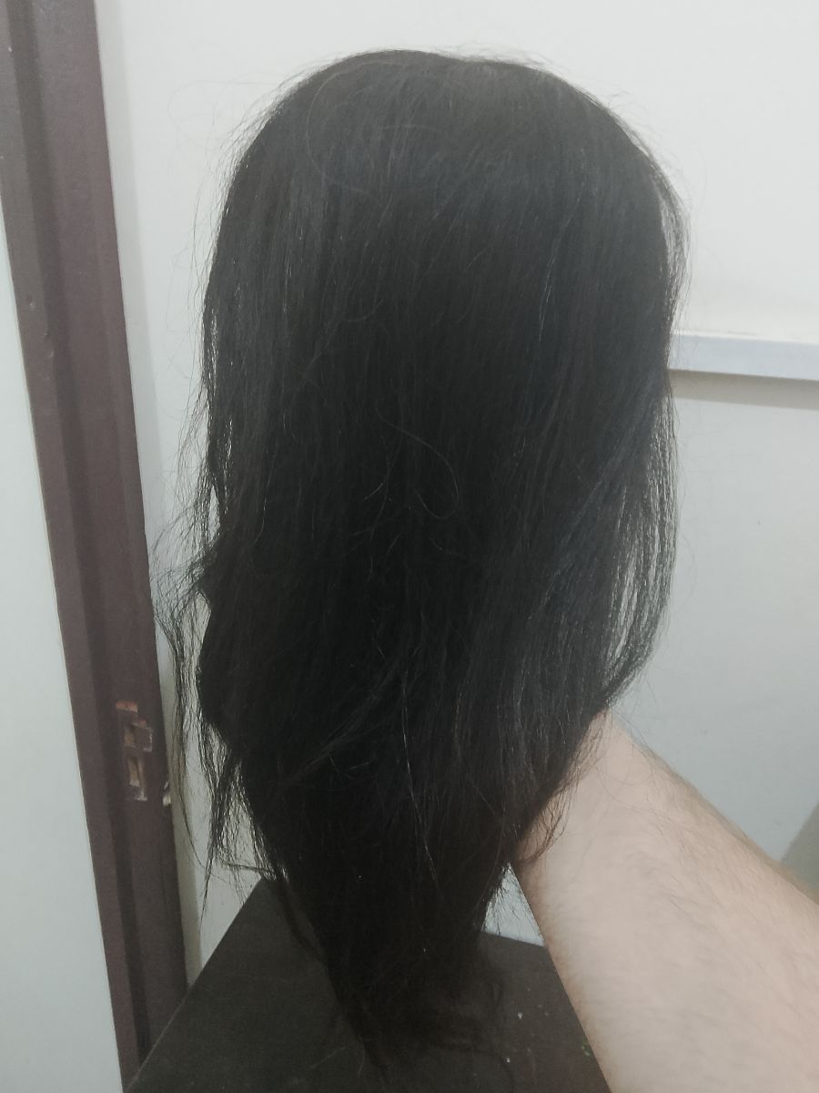 Mannequin head with real hair for hairstyling - Image 3