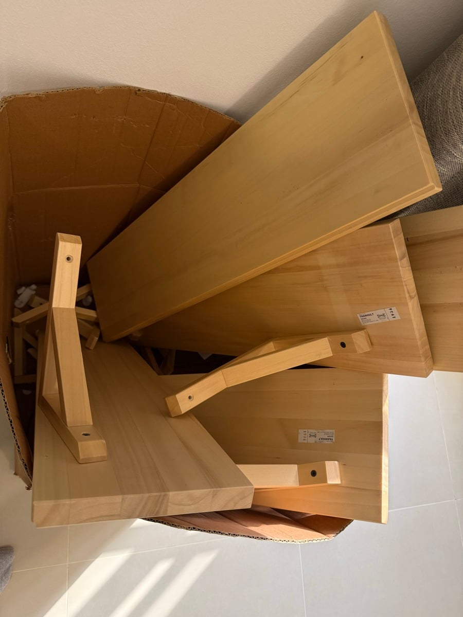 Ikea 5 shelves with brackets - Image 2