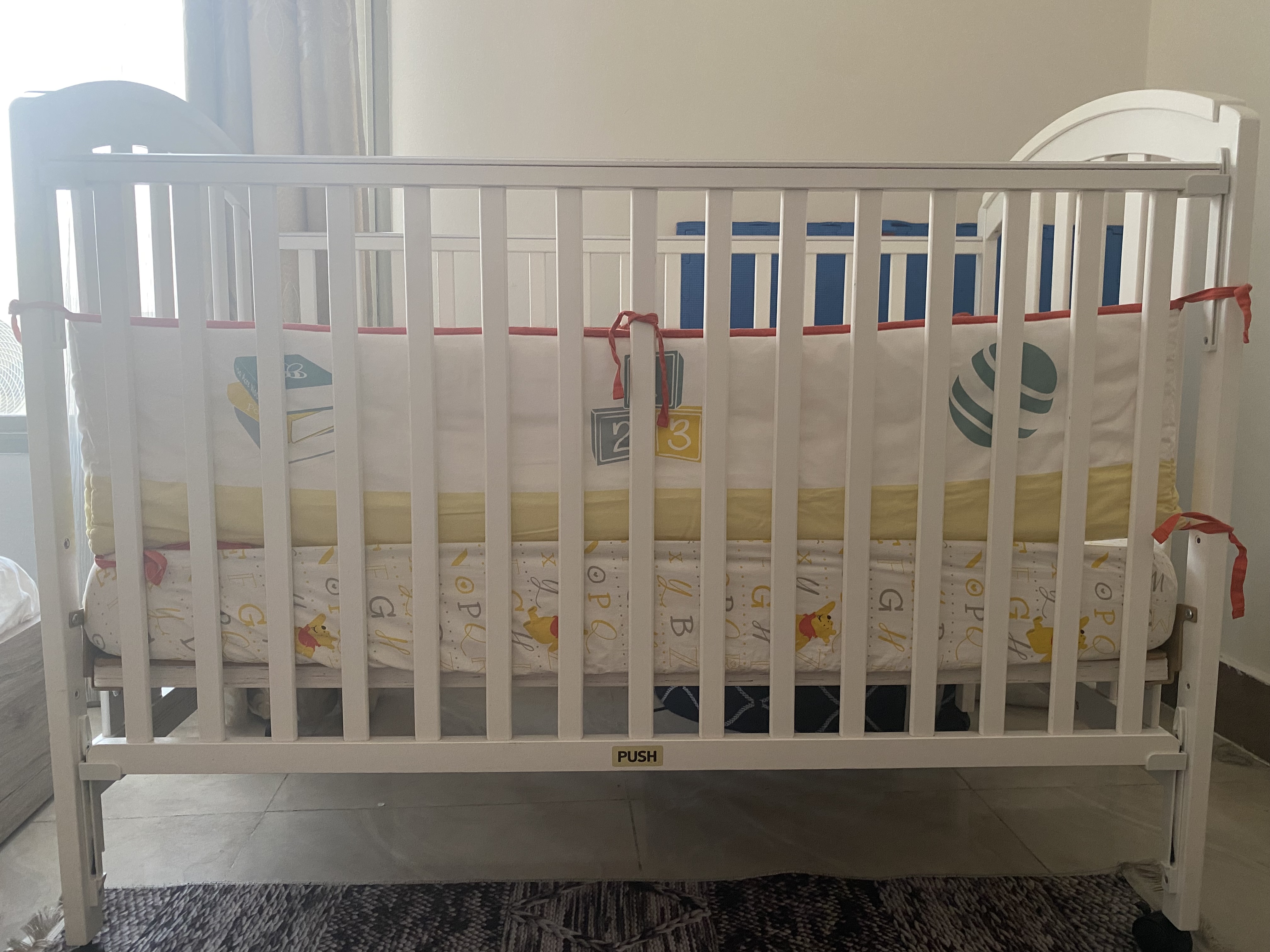 Juniors Baby Cot + Mattress + Cot Bump + Fitted Sheet  - Image 3