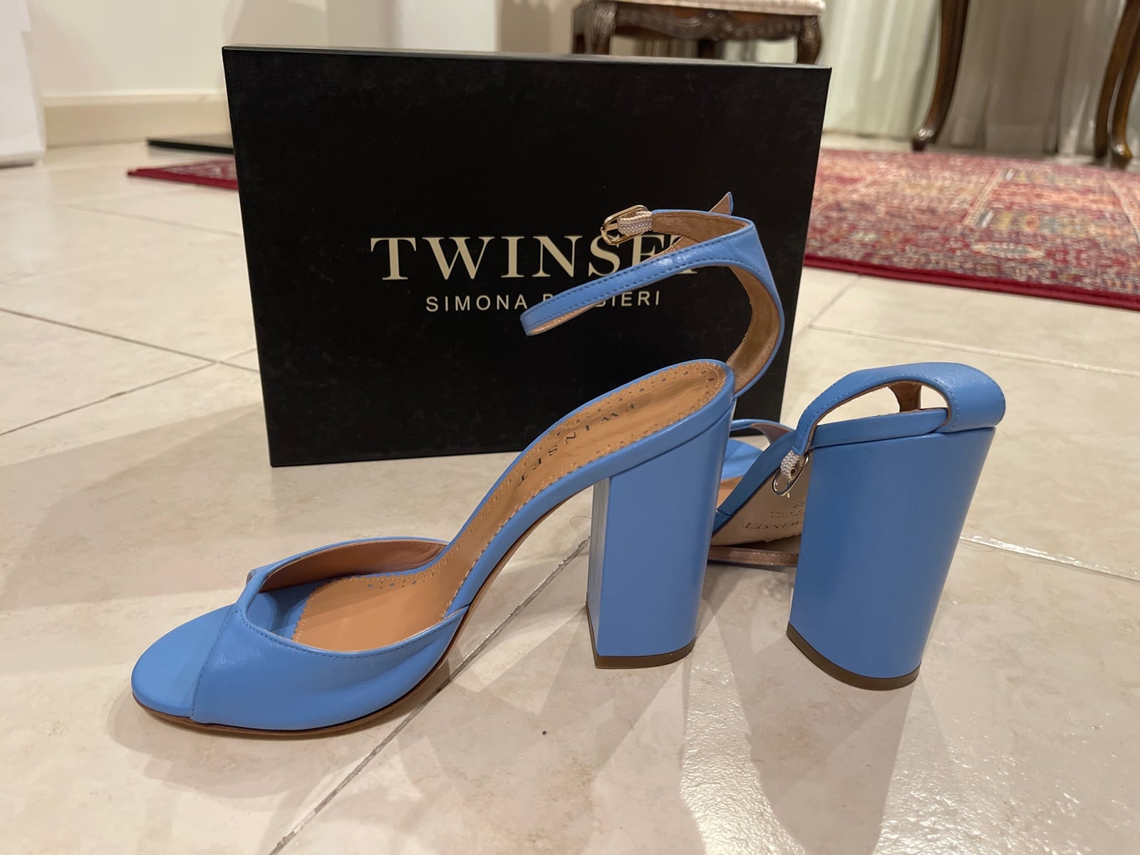 Twinset blue sandals /shoes New size 38 - Image 3