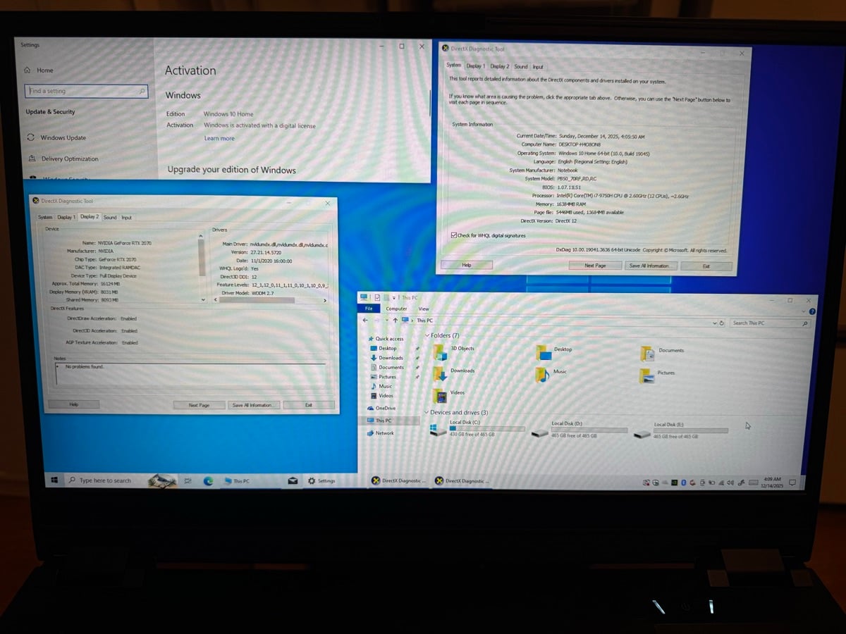 Gaming Laptop 17 Inch RTX 2070 Intel Core i7-9750H - Image 3