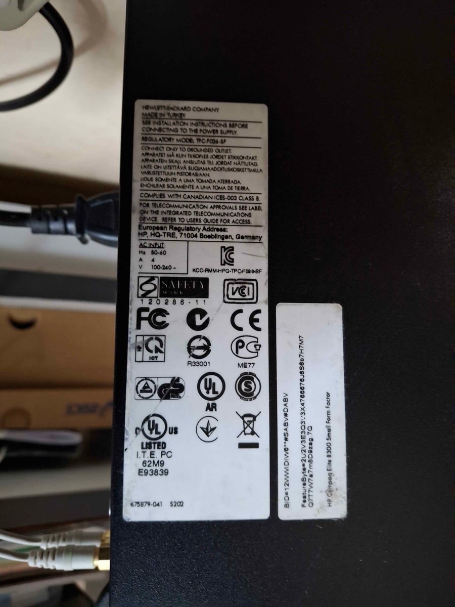 HP DESKTOP COMPAQ ELITE 8300 SFF - Image 4