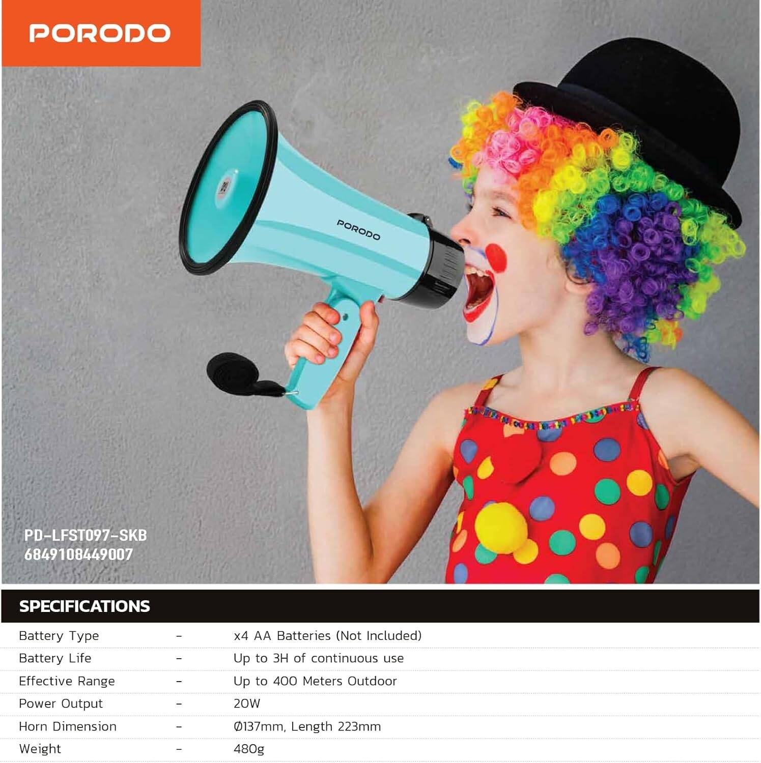 Porodo Kids Megaphone - Image 2