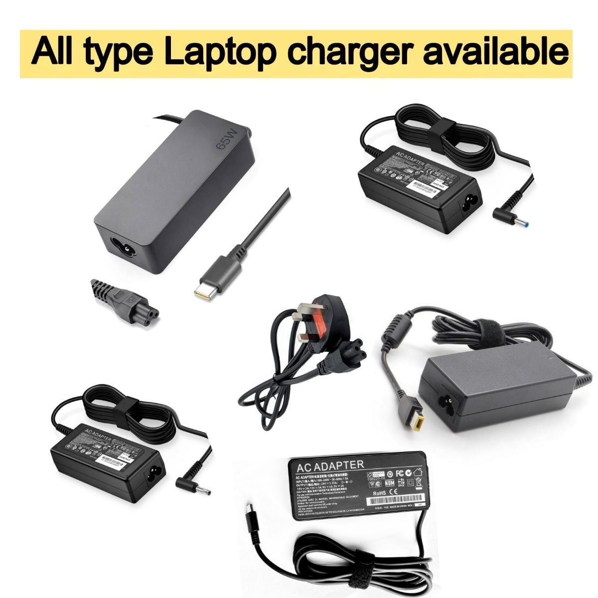 All type laptop charger available - Image 1