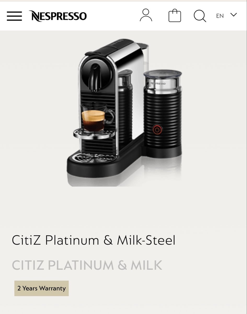 Nesoresso citiz and milk - Image 1