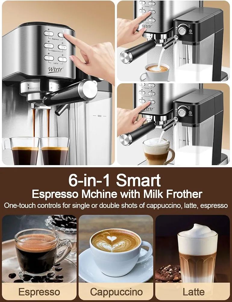 Home Barista Set, 6-in-1 Espresso Coffee Machine With Barista Tools Size "51mm" - Image 9