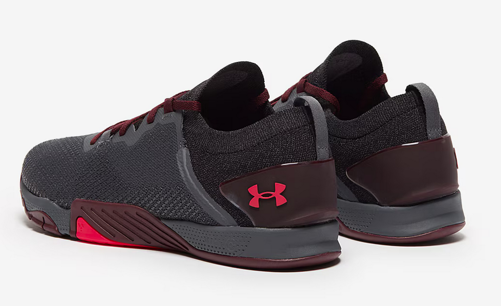 Under Armour Tribase Reign 3, Pitch Gray / venom Red (US 9) Excellent Condition - Image 6
