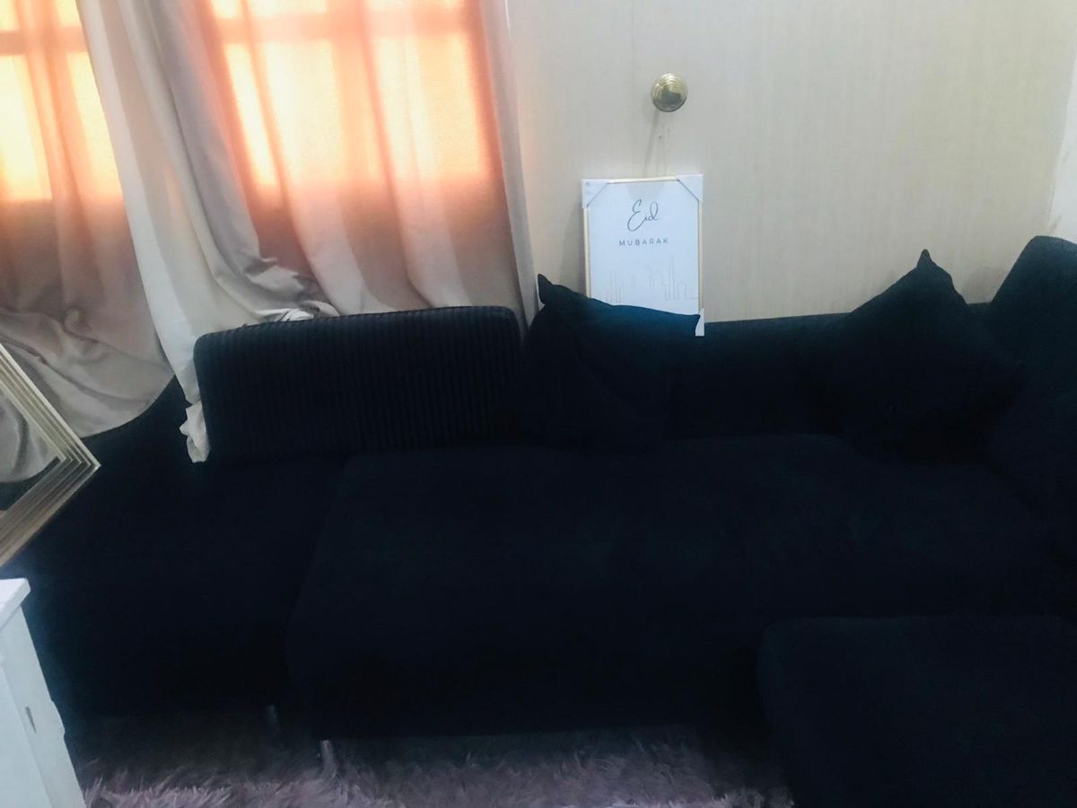 Good condition sofa set with table and glass table small ,water dispenser - Image 6