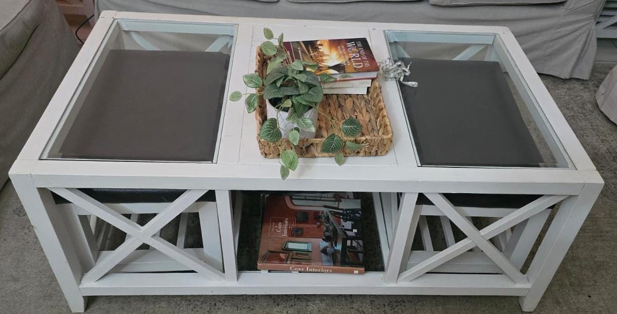 Coffee table + 2 Side table + 2 Ottoman - Image 1
