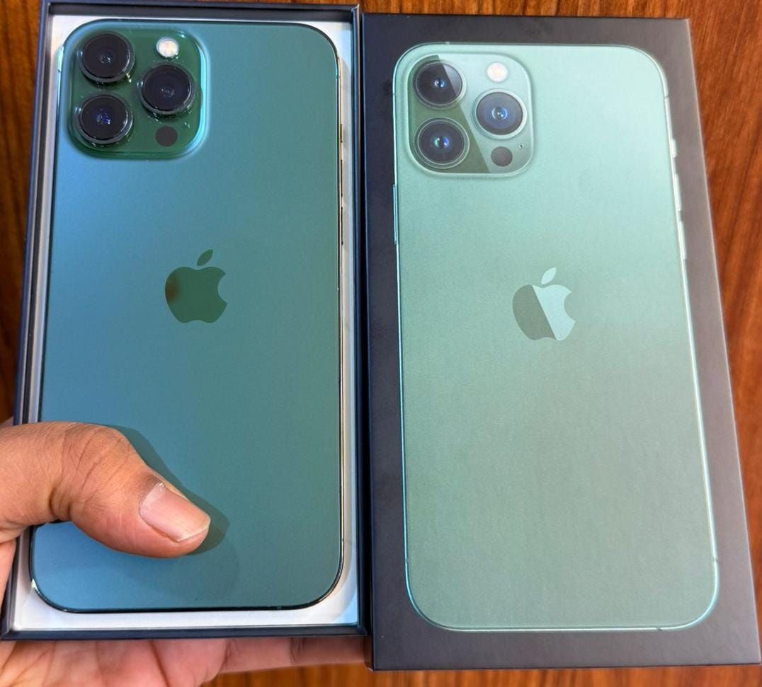 iphone 13promax green
Storege 256gb - Image 1