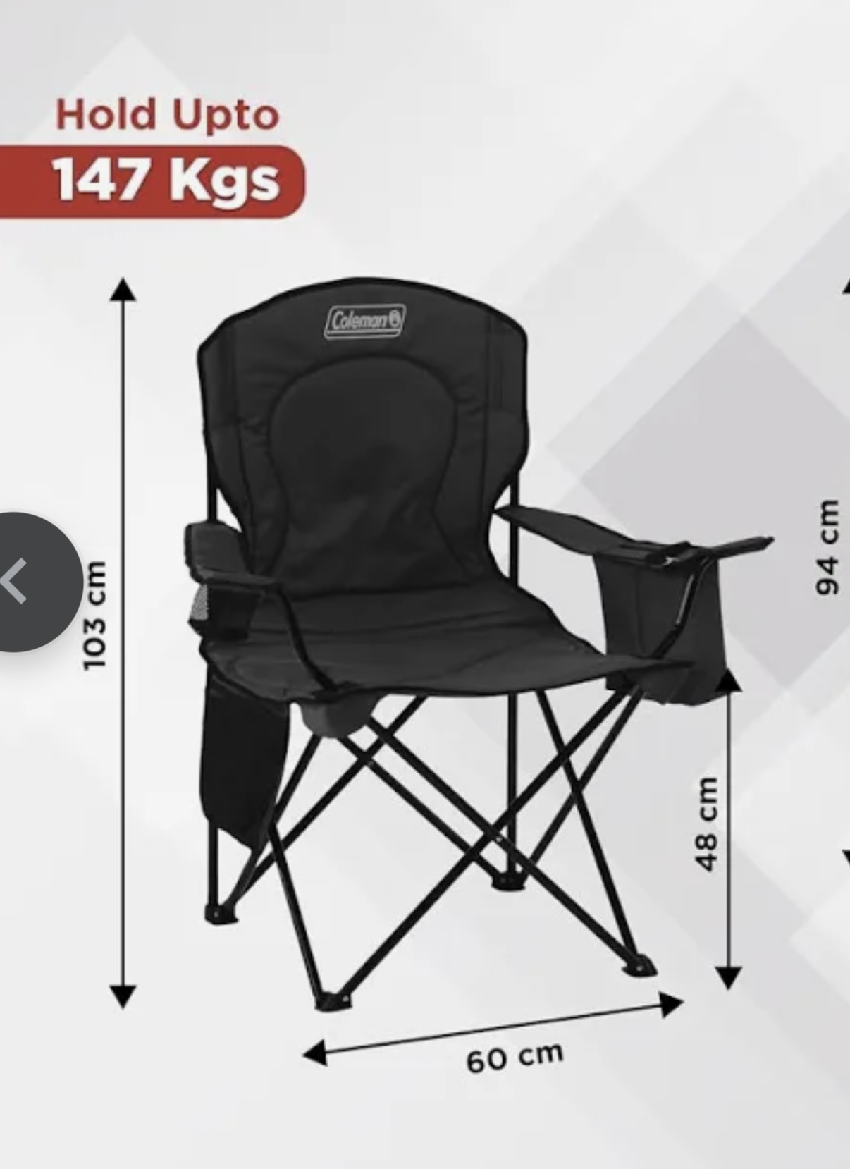 Coleman Chair with Cooler -  Brand new - Image 5