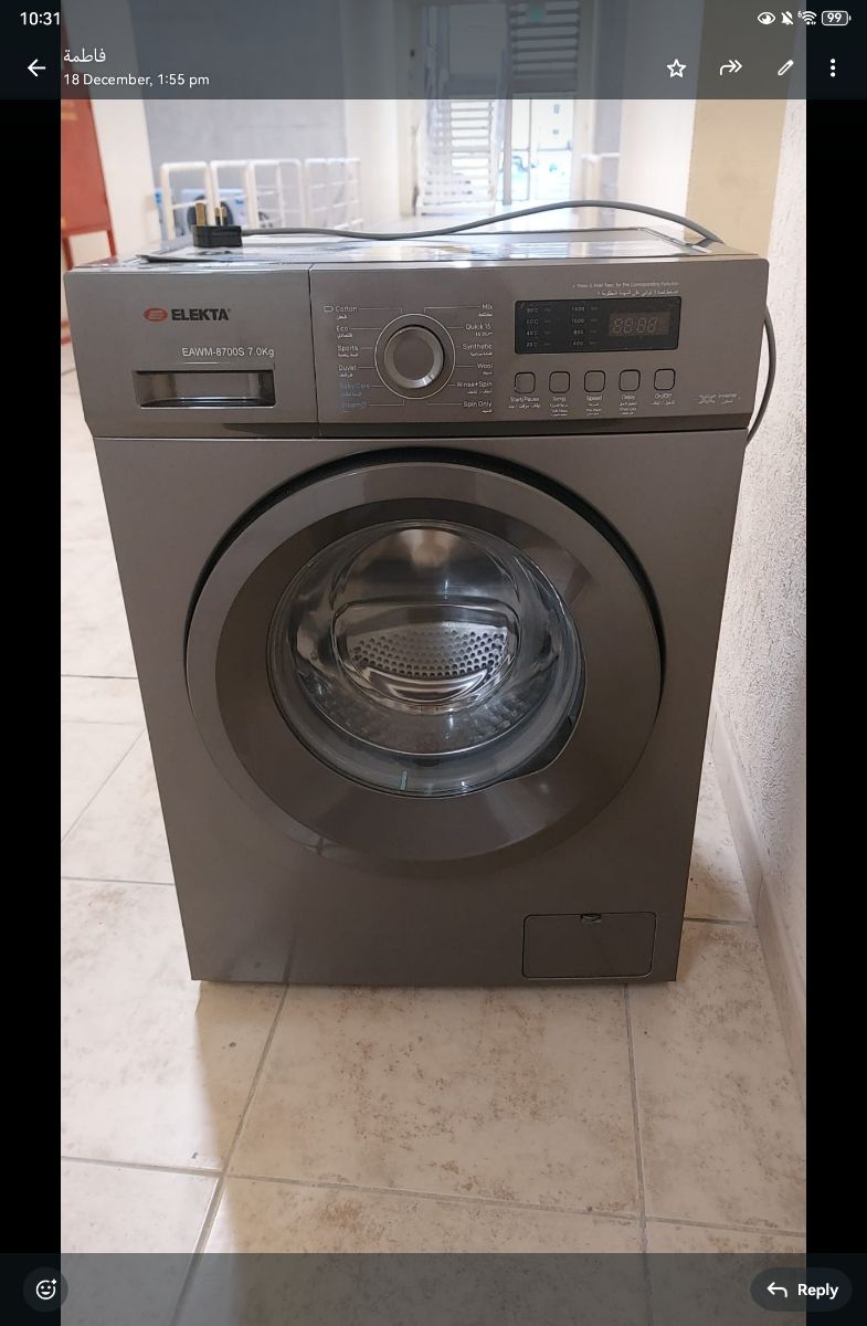 Elekta Washing Machine 7kg - Image 1
