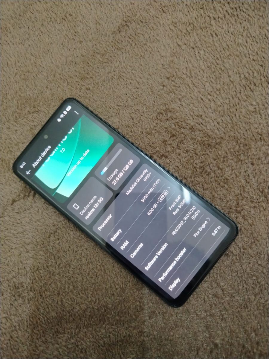 Realme 12x 5g (6+6/128)128 only phone - Image 6
