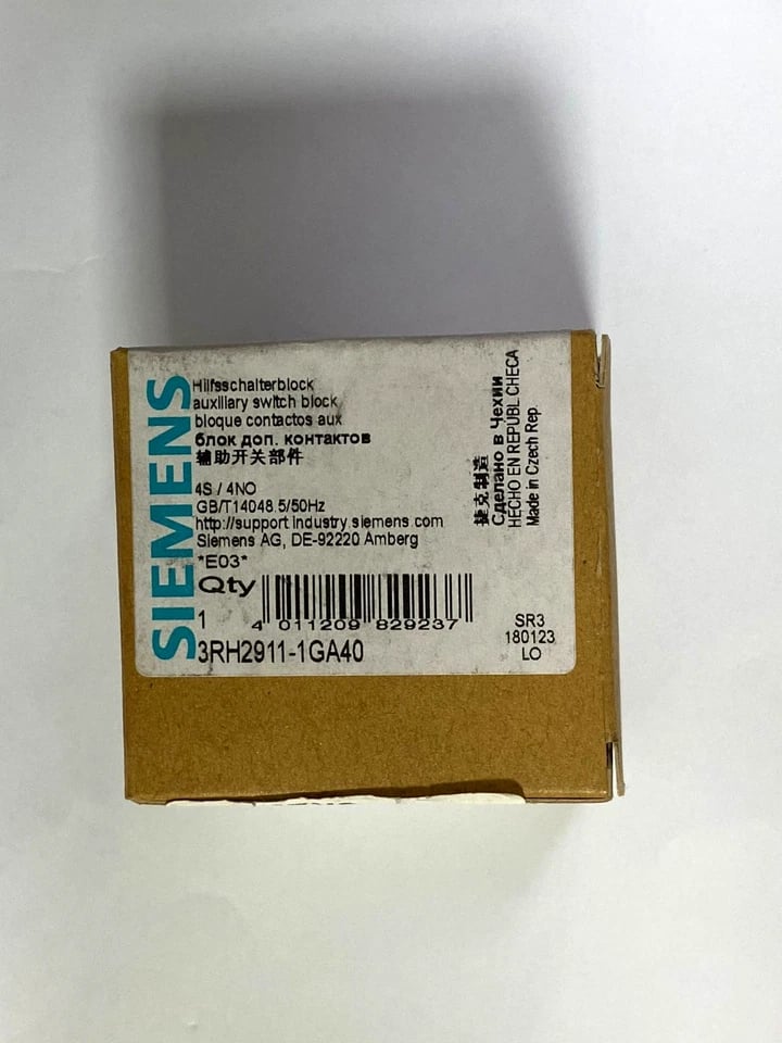 SIEMENS 3RH2911-1GA40 Auxiliary Switch Block 4NO - Image 1