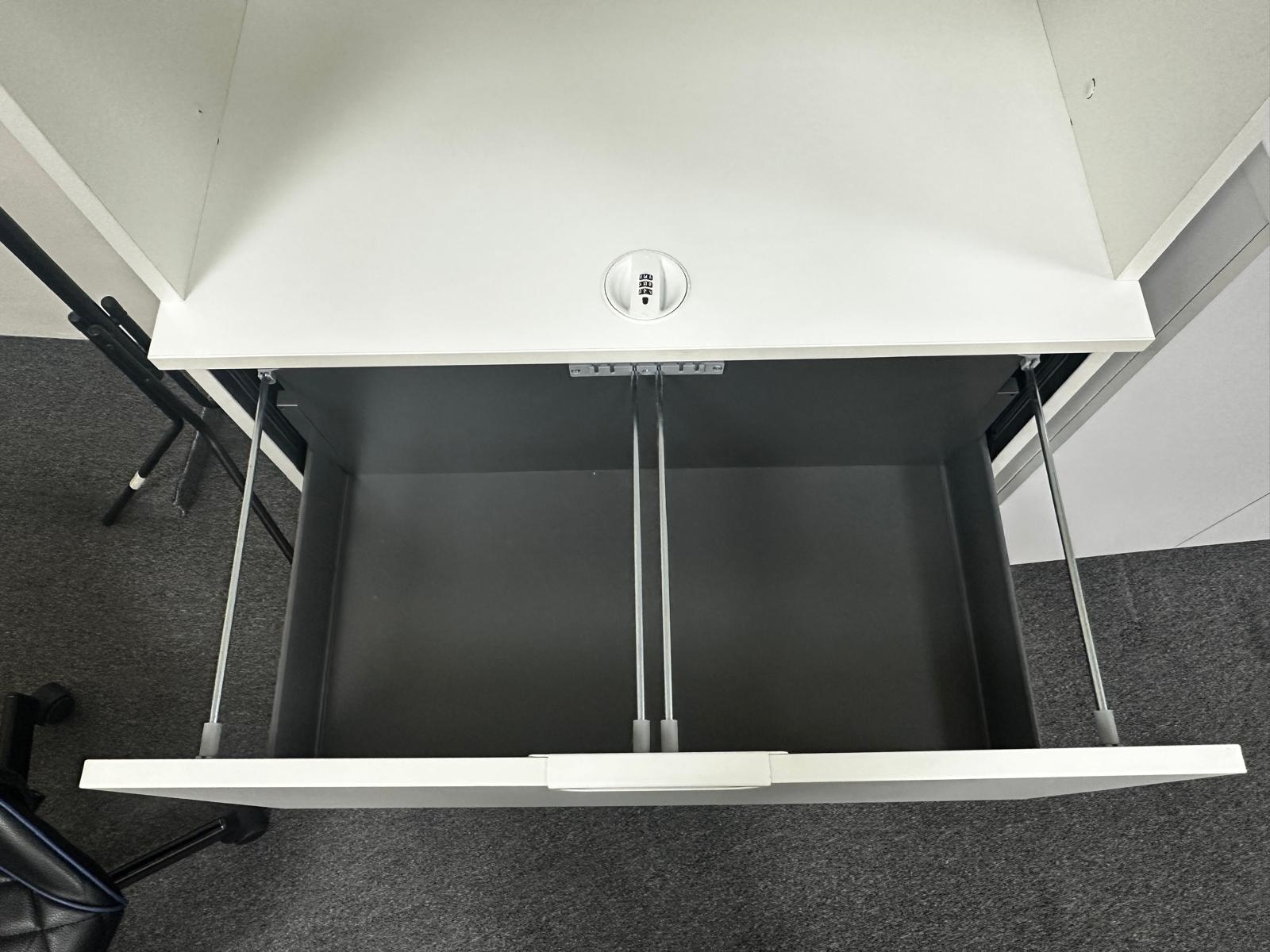 White Office Cupboard - Image 2
