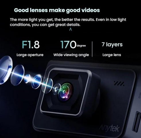 T2 PRO 3.0 Inch 2K HD Night Vision Recorder Hidden Car Camera - Image 3