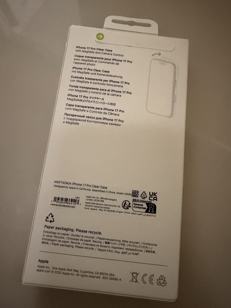 Apple 17 pro original clear case - Image 3