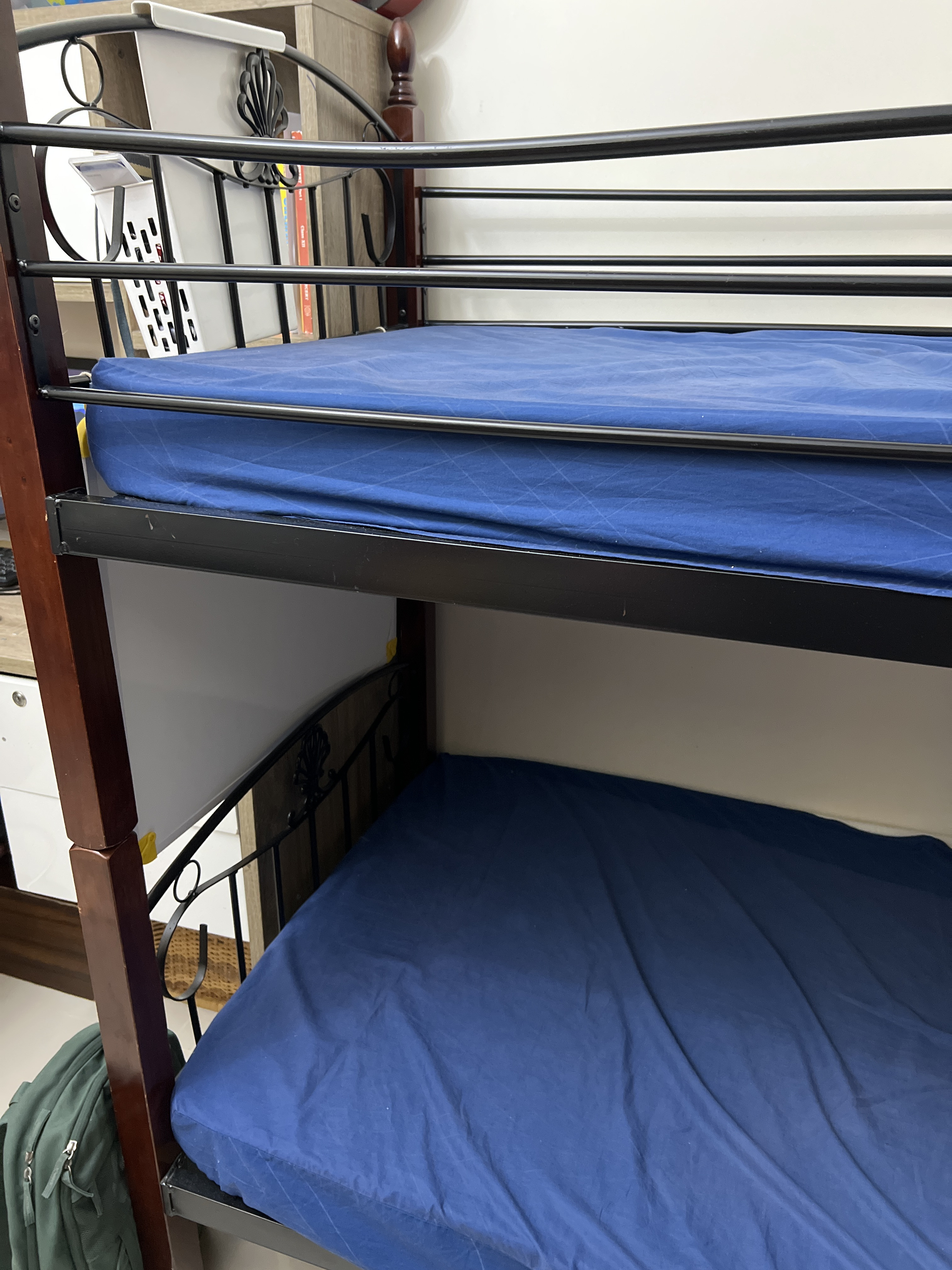 Wooden bunk bed with mattress  - Image 3