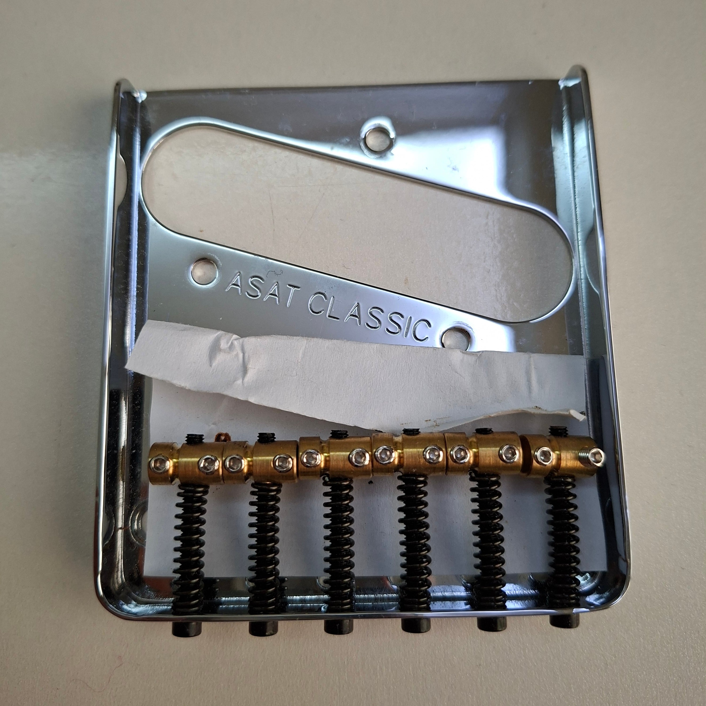G&L Asat Classic 6 Saddles Guitar Bridge - Image 1