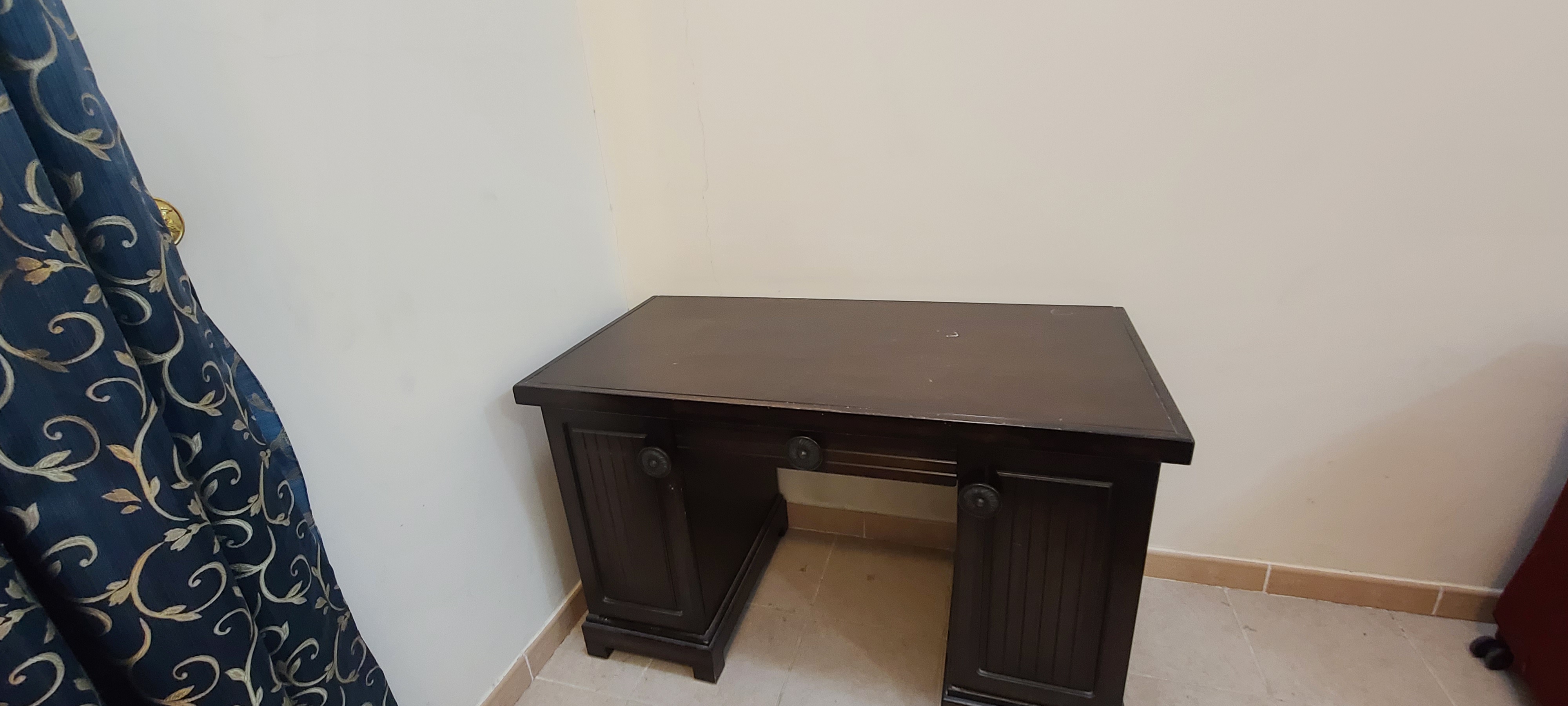 Real wooden desk and two Shelves for Sale - Image 3
