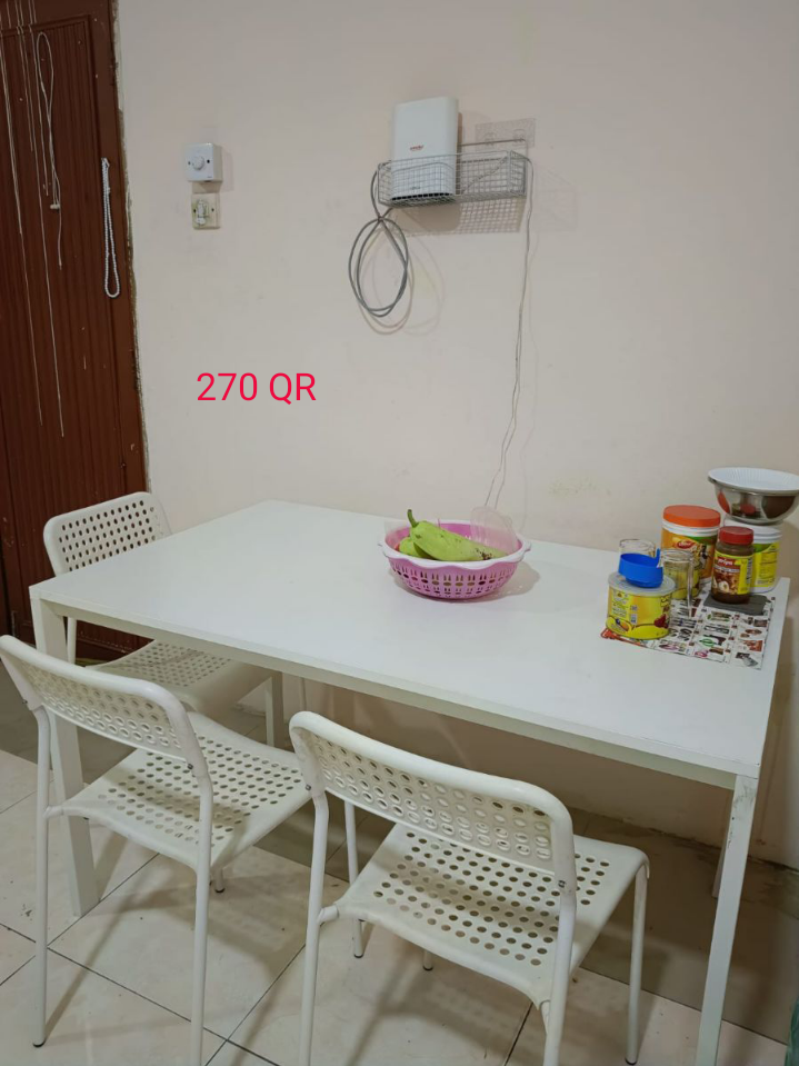 Double Bed King Size with Mattress Price 250 and Dining Table Price 270 QR ,12 KG Gas Cylinder With Regulator Pipe Price 350 QR - Image 2
