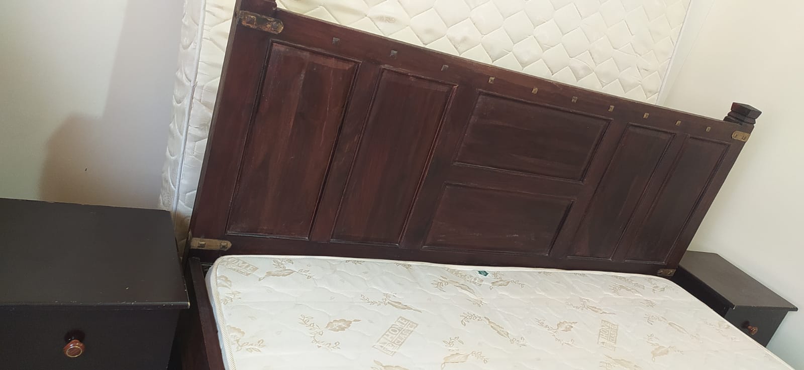 King Size Cot with Bed - original Wood  - Image 8