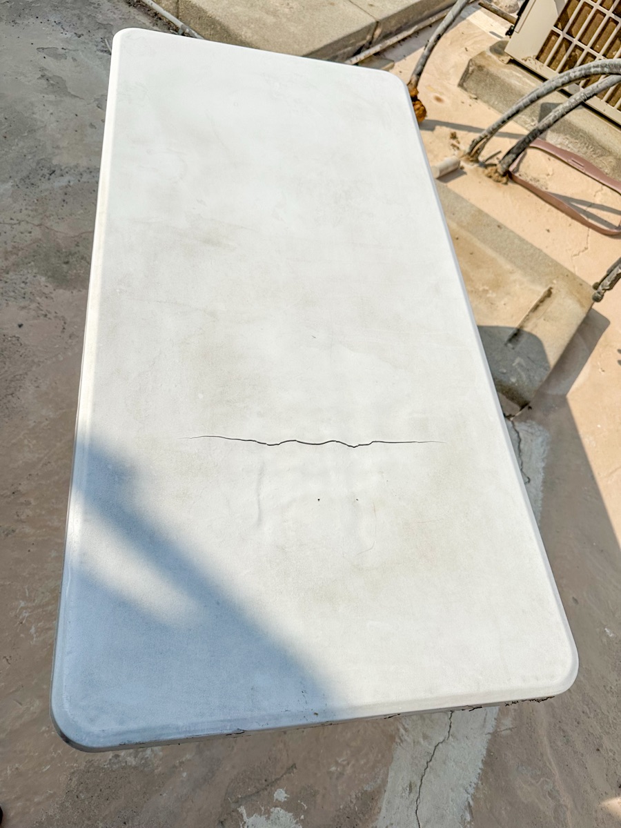 Ikea Sofa, Plastic Chairs and Table - Image 6