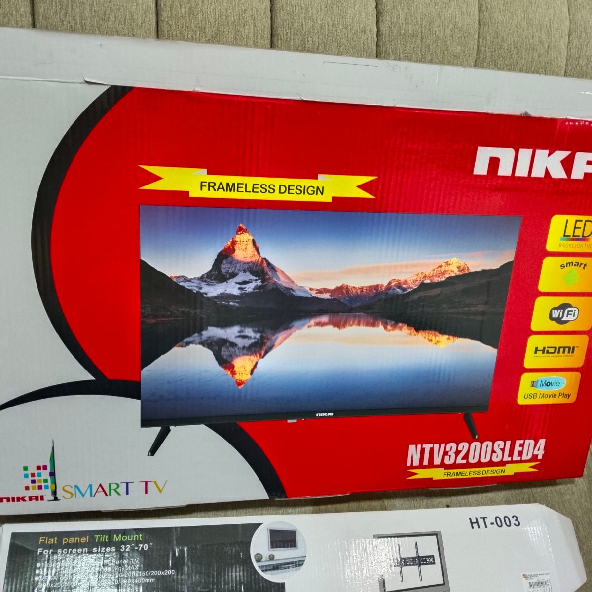 NIKAI Smart LED TV _32 inch. 3 months used.Brand new - Image 1
