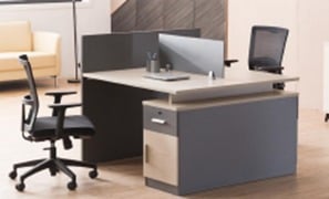 2 SEATER OFFICE WORKSTATION - Image 1
