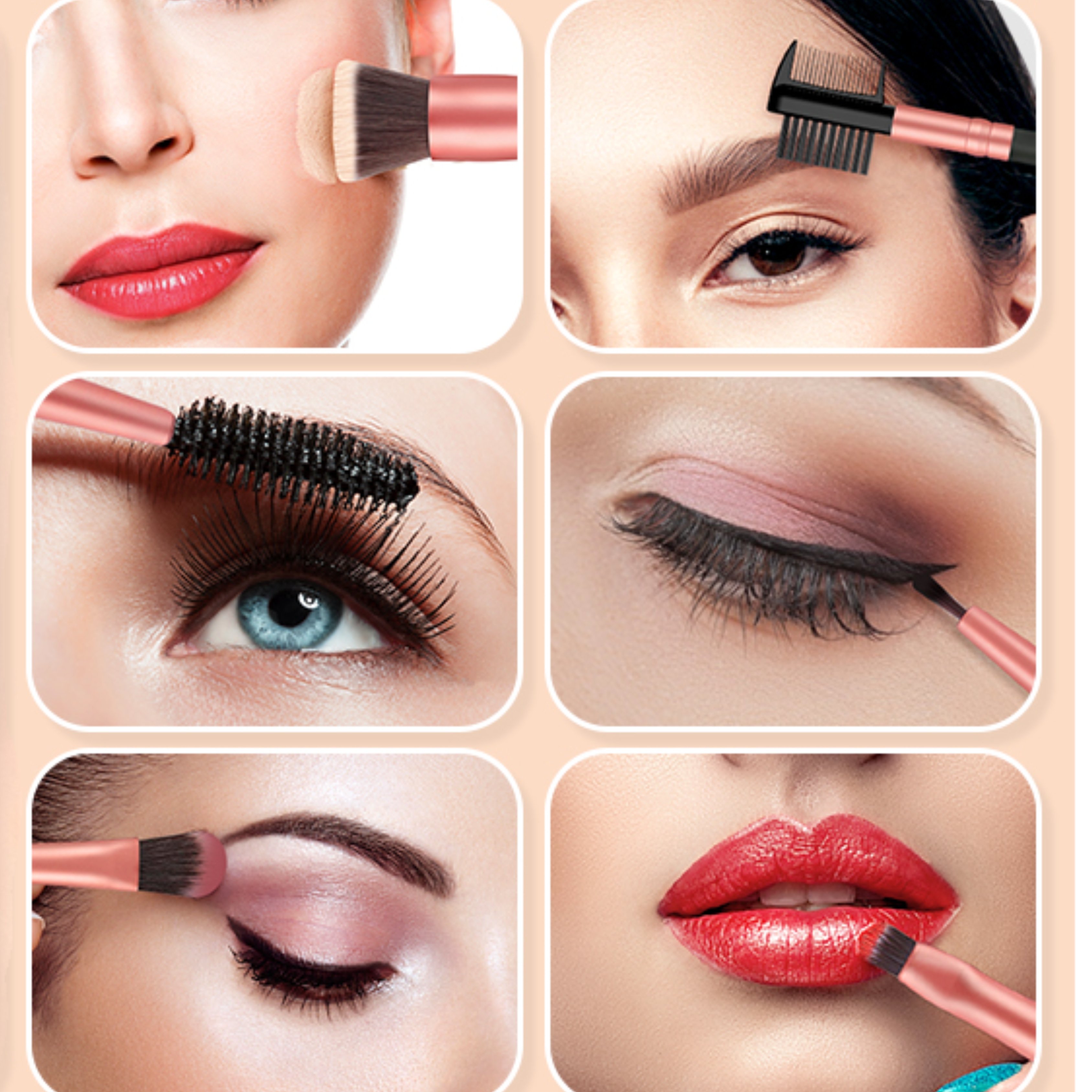 Premium 16-Piece Makeup Brush Set for women - Image 3